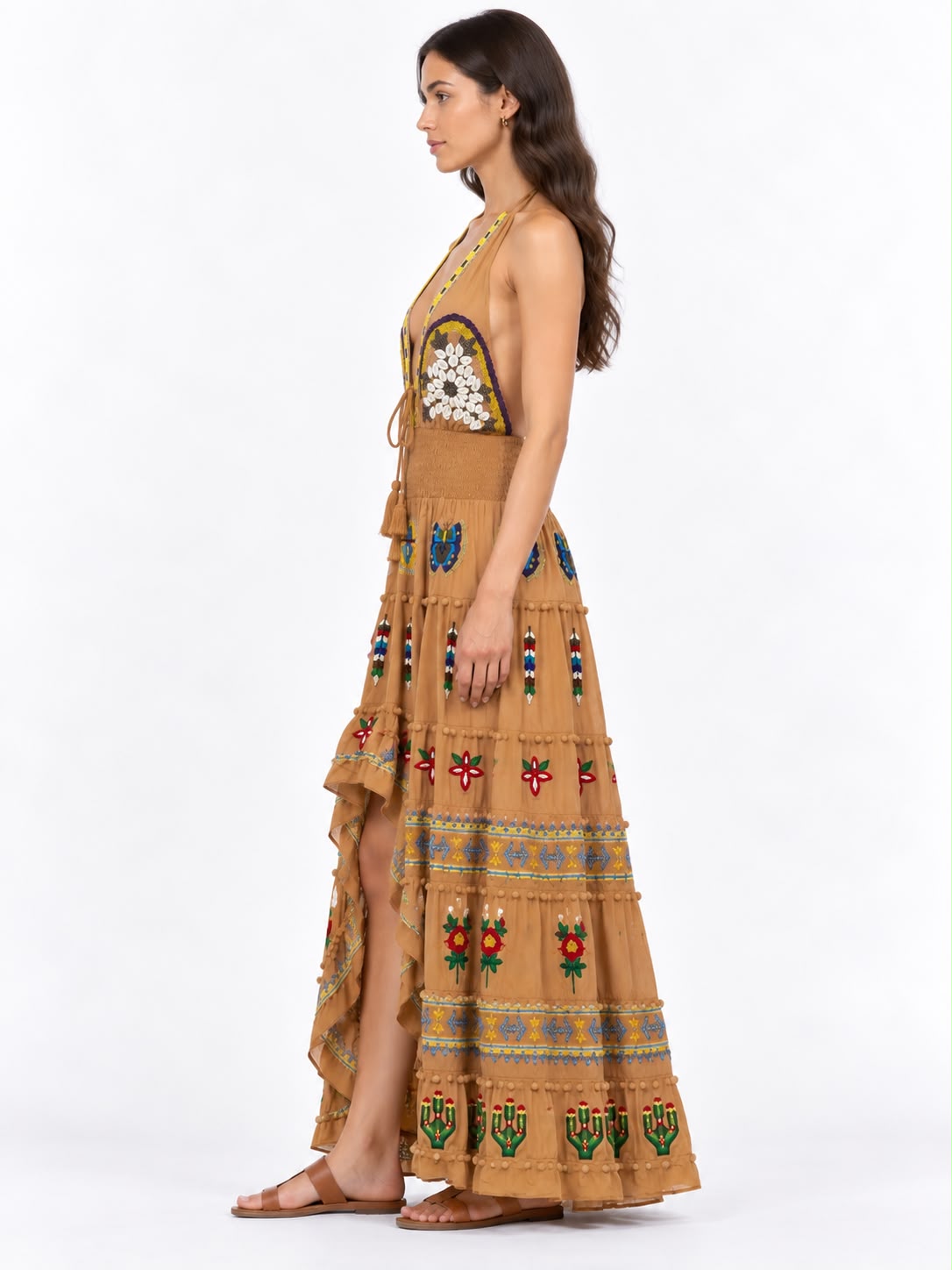 Mira Embroidered Maxi Dress