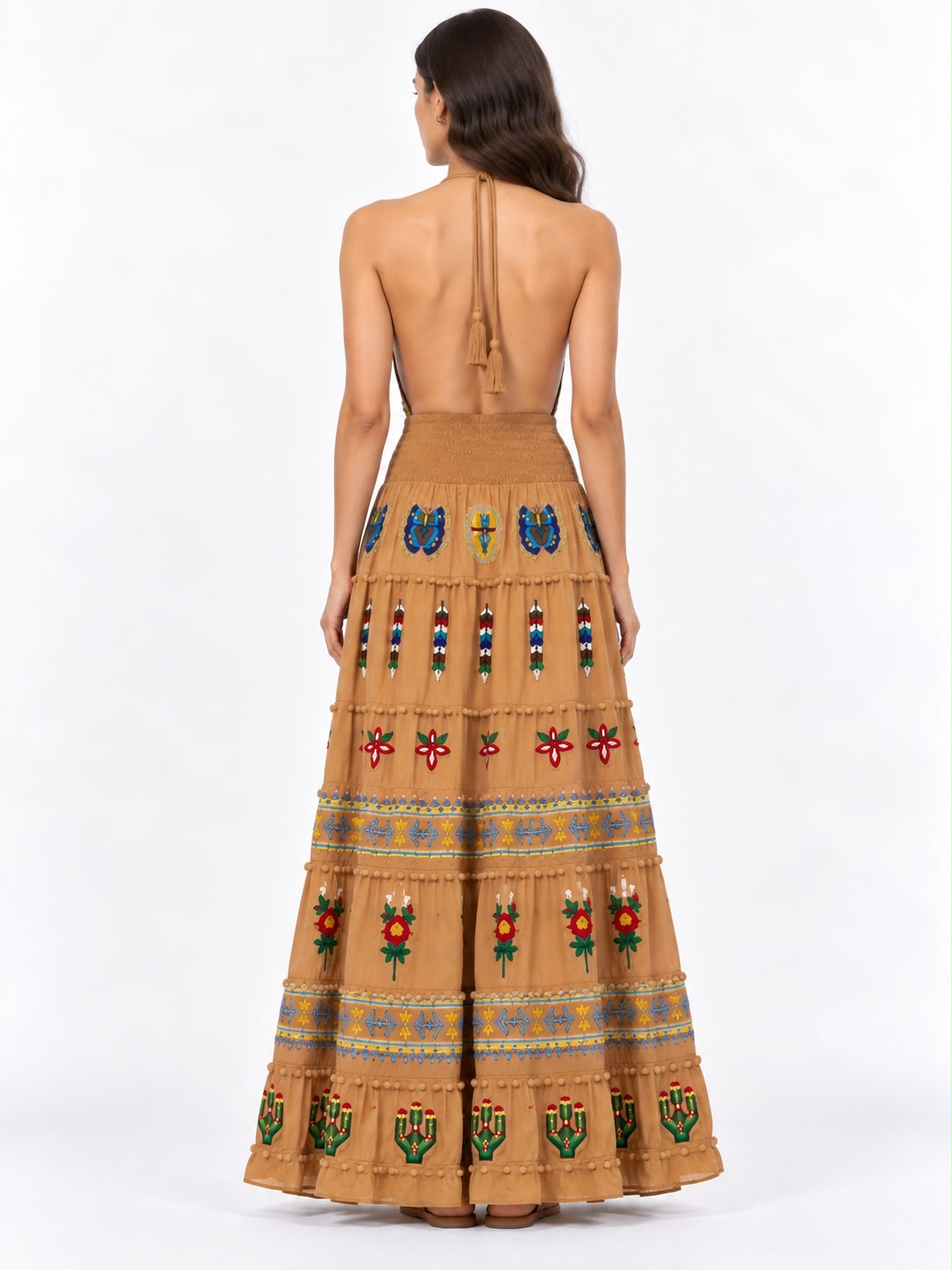 Mira Embroidered Maxi Dress