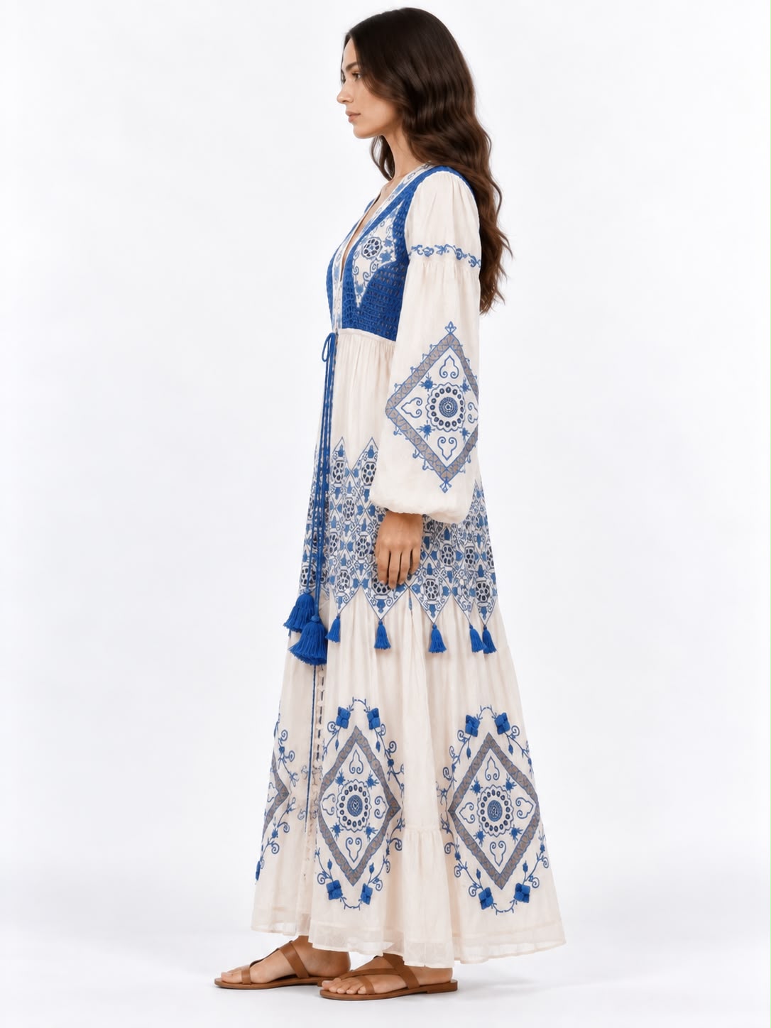 Indigo Heritage Maxi Dress