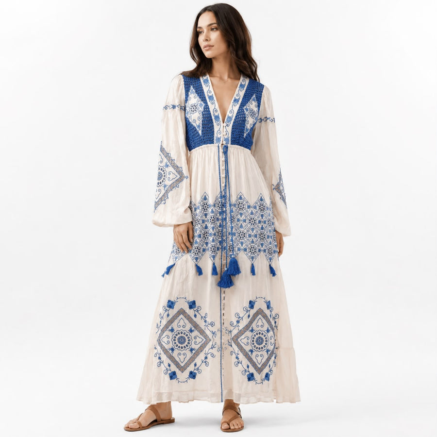 Indigo Heritage Maxi Dress