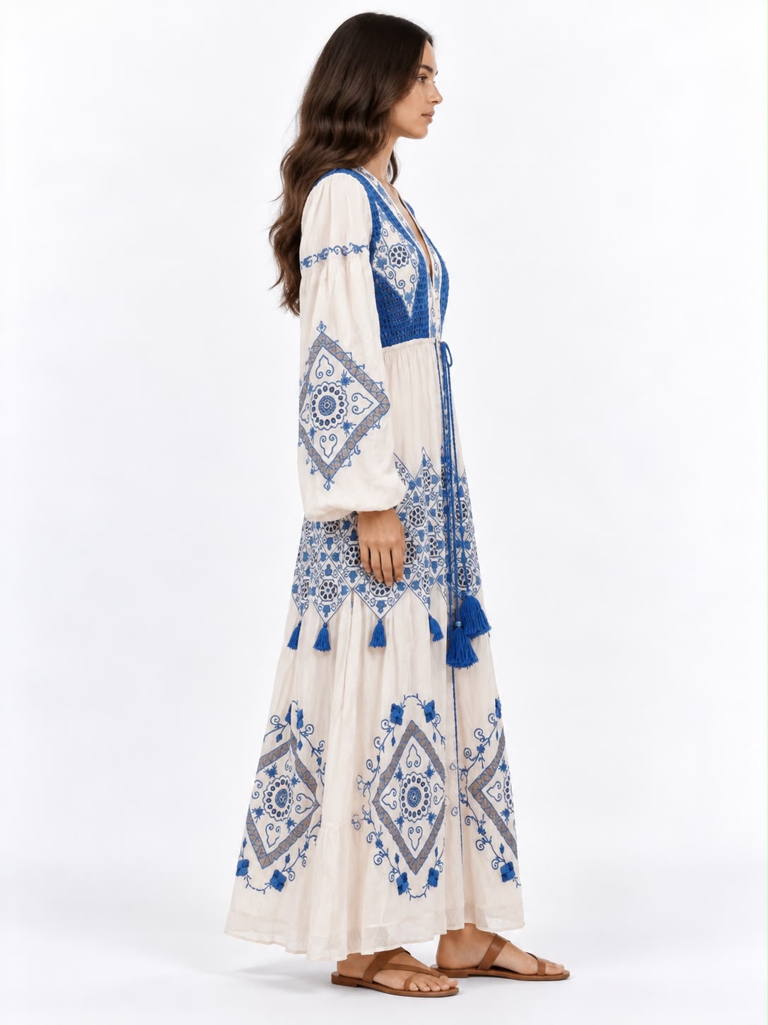 Indigo Heritage Maxi Dress