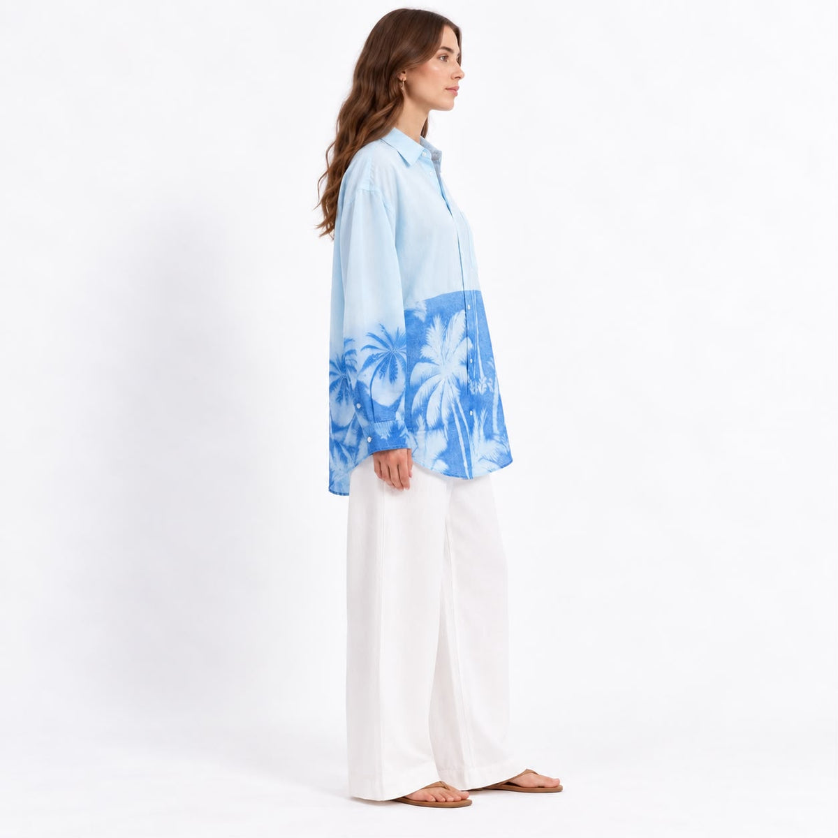 Azure Palm Shirt