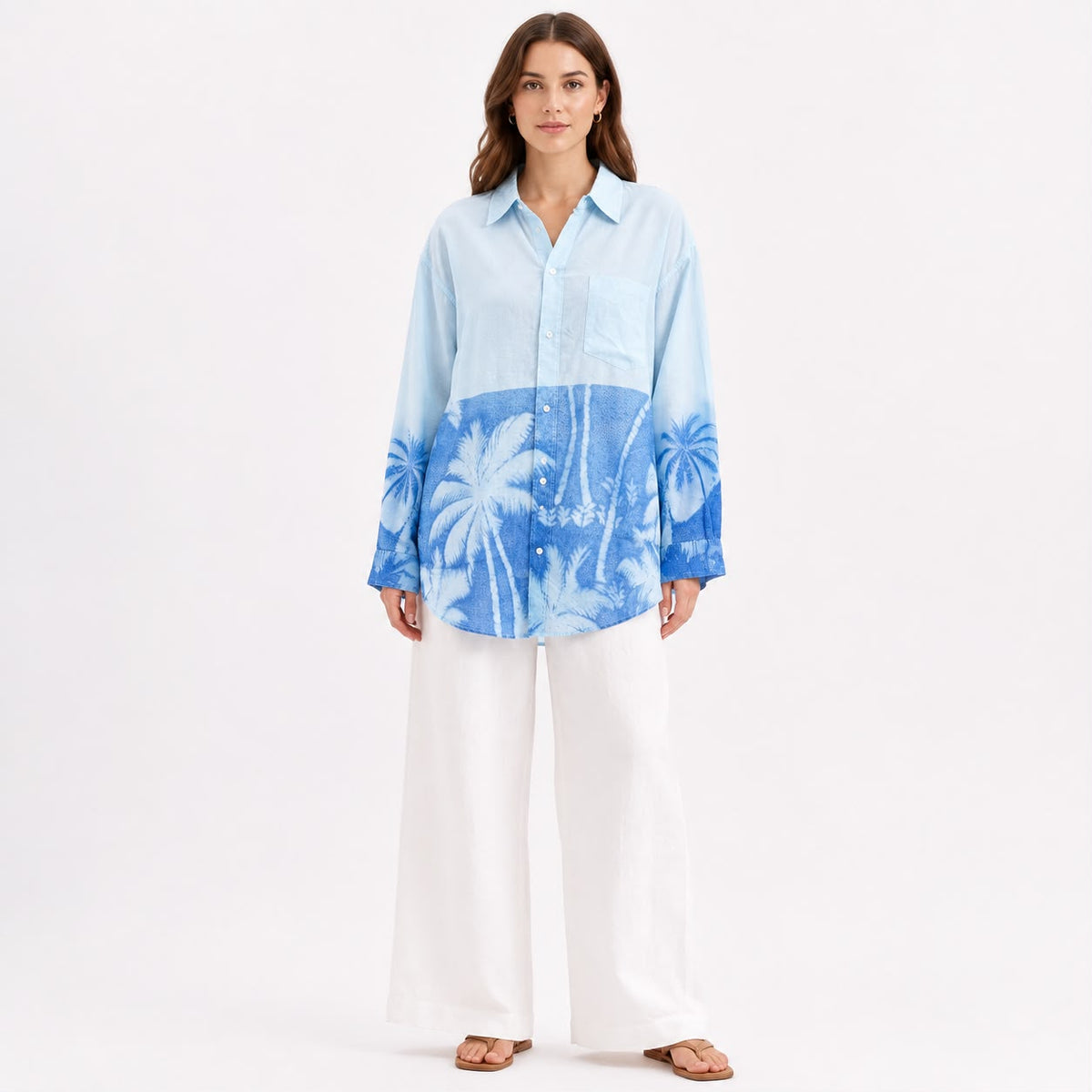 Azure Palm Shirt