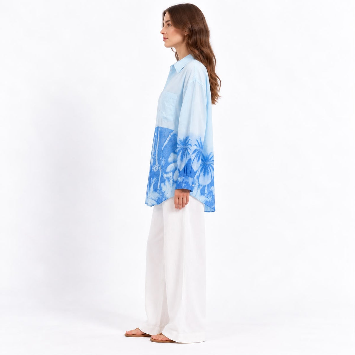 Azure Palm Shirt