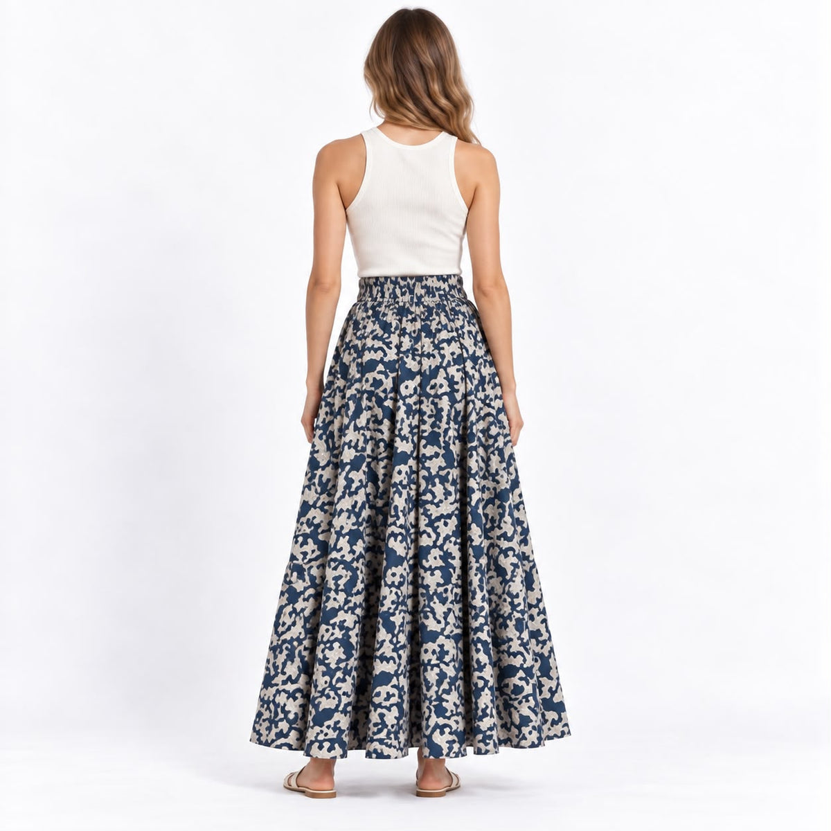 Indigo Bloom Skirt