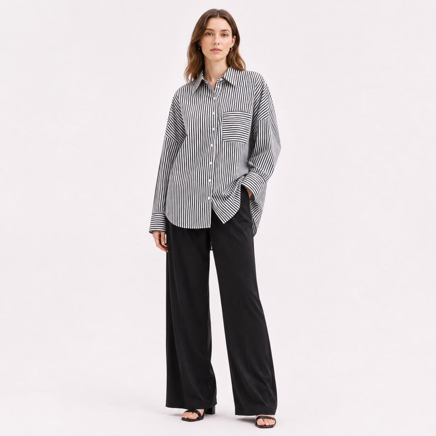 Monochrome Stripe Shirt