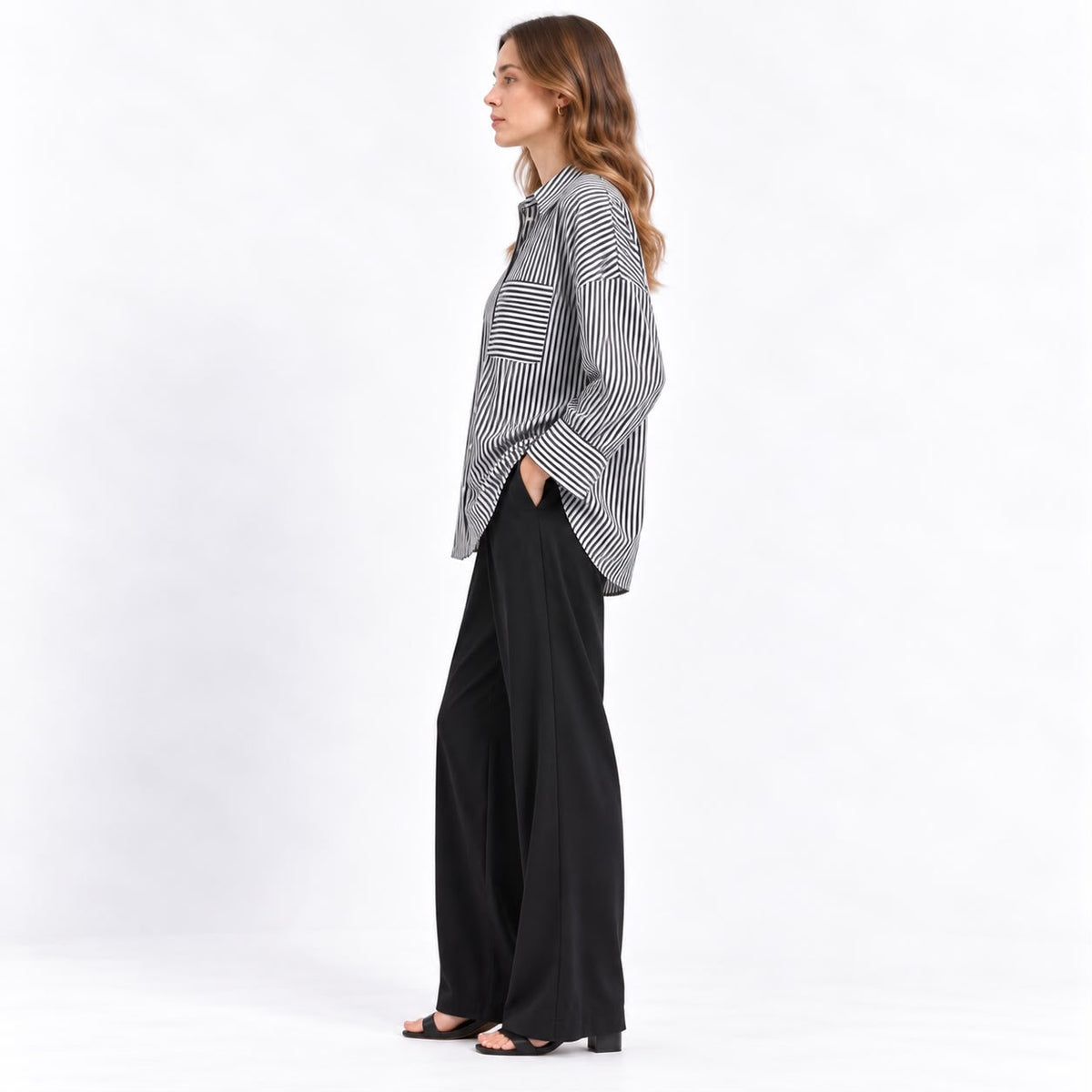 Monochrome Stripe Shirt