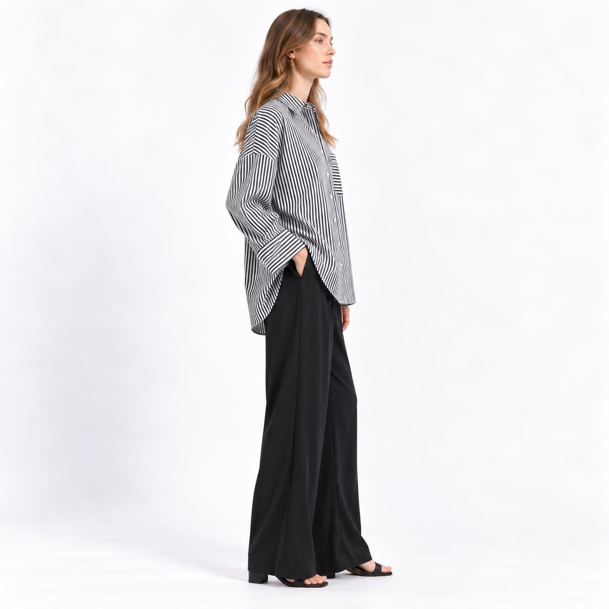 Monochrome Stripe Shirt