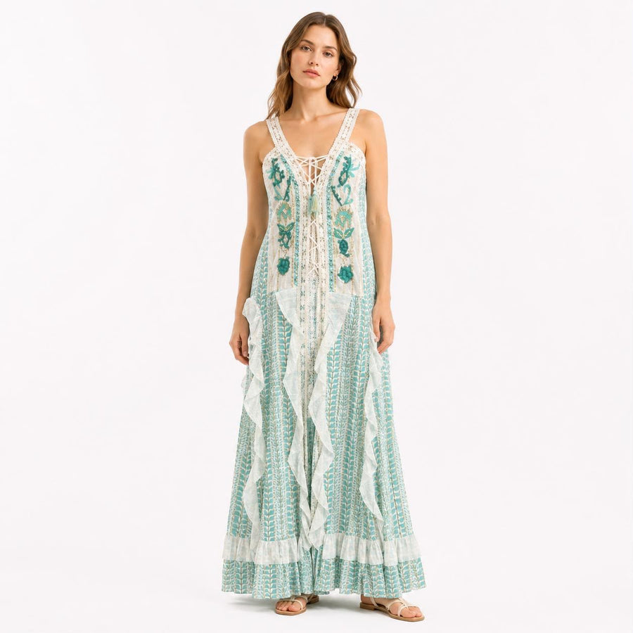 Aaira Printed Maxi Dress