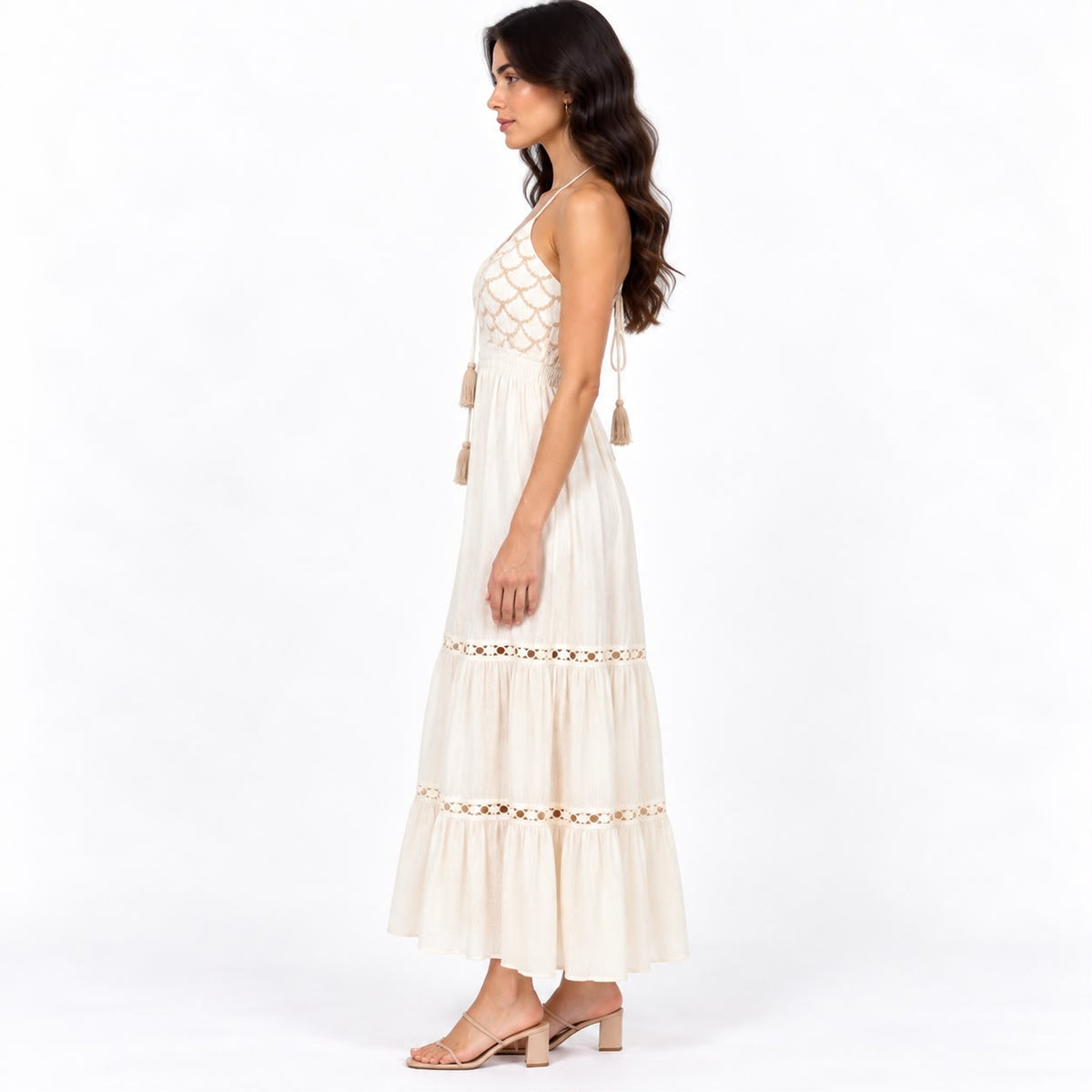 Elara Ivory Maxi Dress