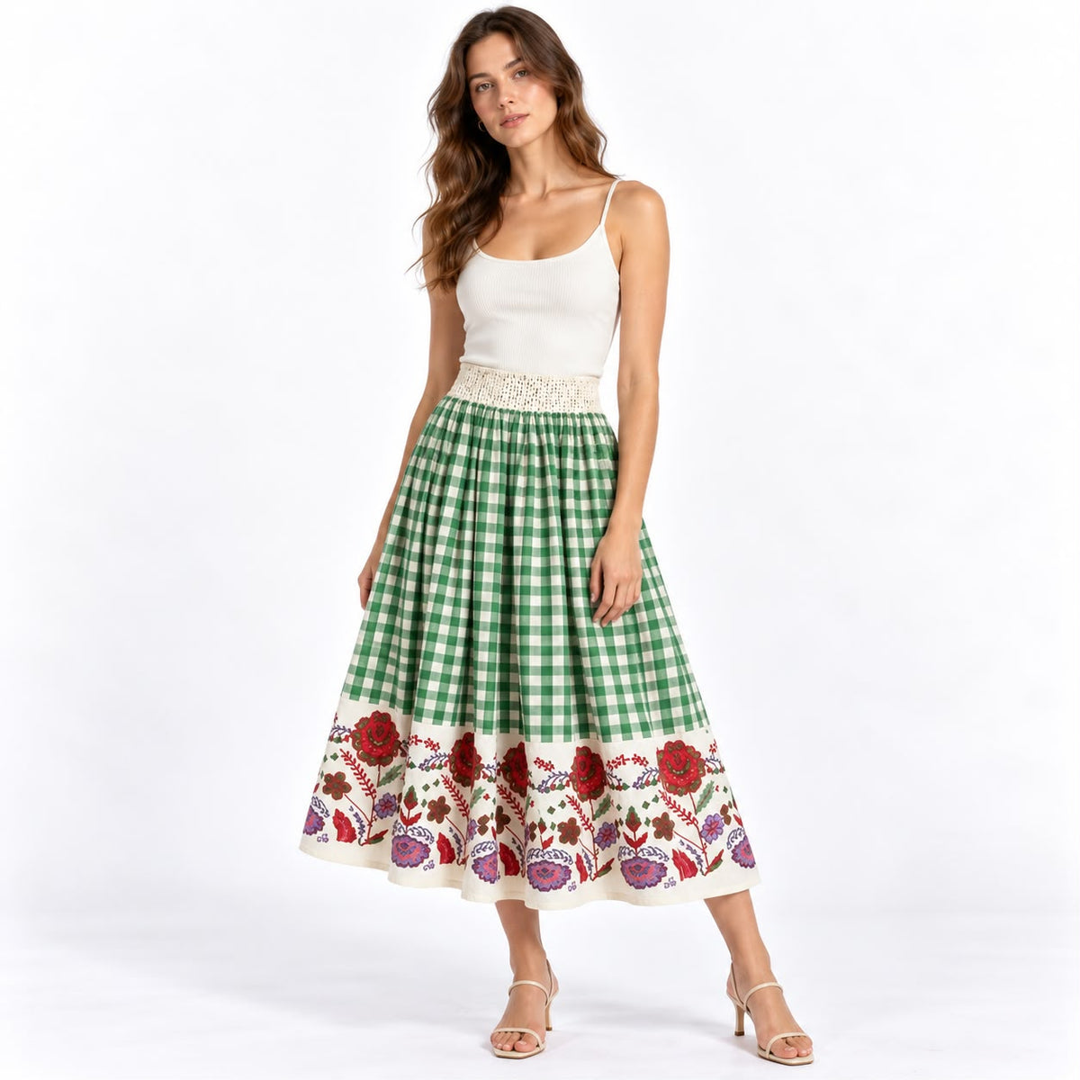 Meadow Gingham Skirt